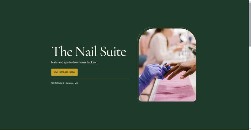 Preview of The Nail Suite demo website